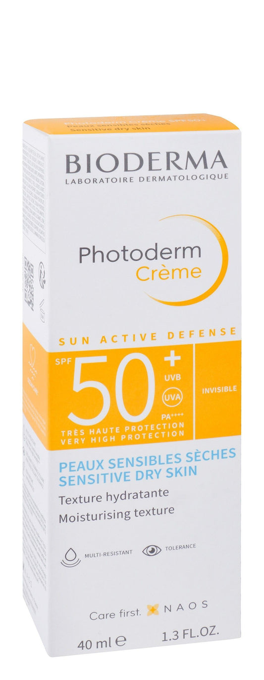 Bioderma Photoderm Water-Resistant Moisturizing Facial Sunscreen for Sensitive & Dry Skin SPF50+, 40ml - Makkah Pharmacy