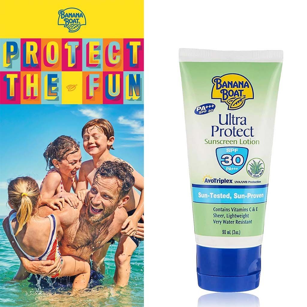 Banana Boat Ultra Protect Sunscreen Lotion SPF30, 90ml - Makkah Pharmacy
