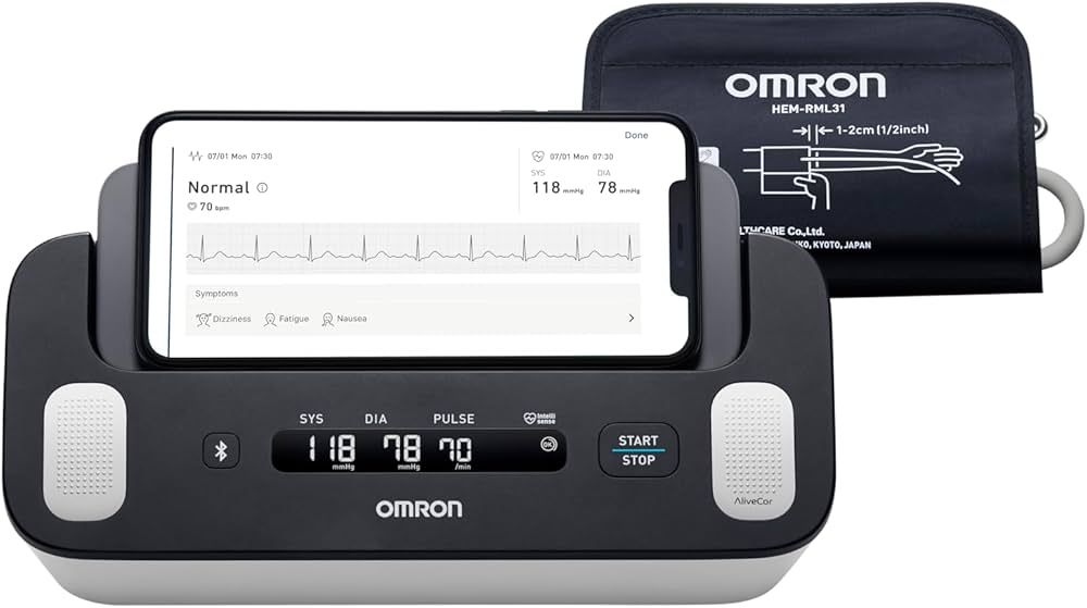 Omron Complete Automatic Upper Arm Blood Pressure & ECG Monitor - HEM-7530T, 1 Pack - Makkah Pharmacy