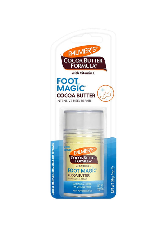 Palmers Cocoa Butter Formula Softening & Smoothing Heel Repair Stick with Vitamin E & Peppermint Oil for Dry & Cracked Heels, 25g