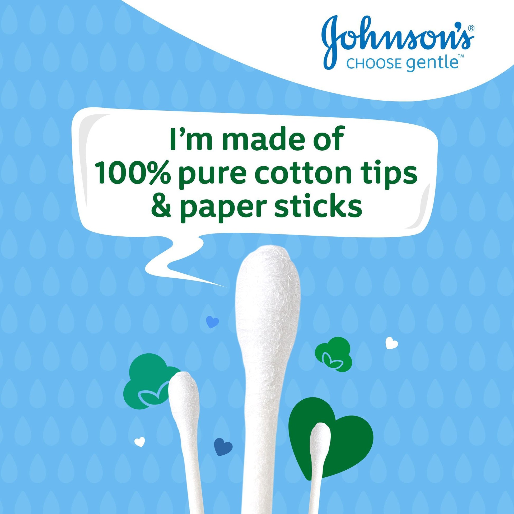 Johnson's Baby Cotton Swabs, 200 Pieces - Makkah Pharmacy