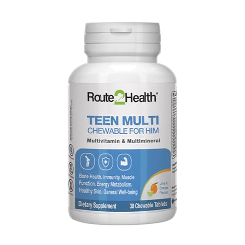 Route 2 Health Teen Boys Multivitamins – 30 Chewable Tablets