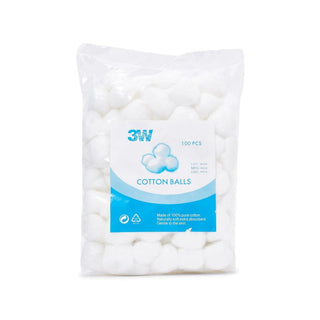 Cotton Balls Bag, 100 Pieces - Makkah Pharmacy