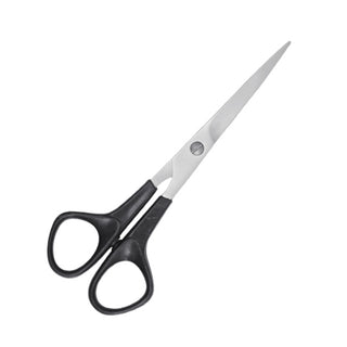 3W 01-178 Rubber Scissor 6 In Plastic Black