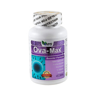 AMS Ova-Max Supplement with Alpha Lipoic Acid, Co-Q10 & L-Arginine, 120 Capsules - Makkah Pharmacy