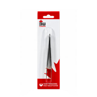3W07-713 Tweezer Half Gold Plated
