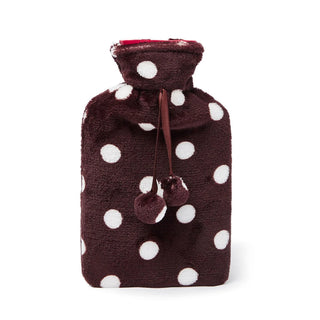 Hot Water Bottle 1L - Fleece Cover Brown [0098]