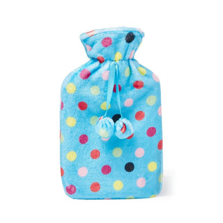 Hot Water Bottle 1L - Fleece Cover Cyan [0081]