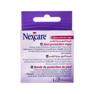 Nexcare Hypoallergenic Foot Protection Tape (25mmx5m), 1 Piece