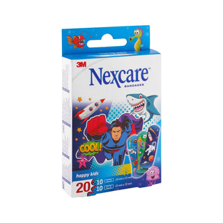 Nexcare Assorted Happy Kids Plasters, 20 Pieces