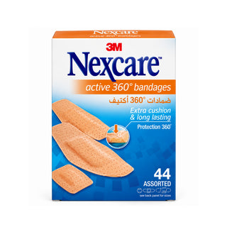 Nexcare Active 360 Assorted Plasters, 44 Pieces