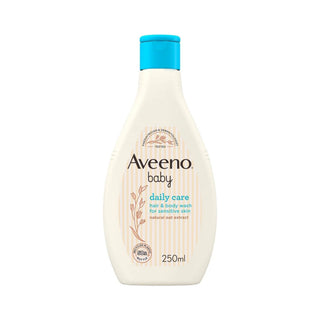 Aveeno Baby Daily Care Hair & Body Wash with Natural Oat Extract for Sensitive Skin, 250ml
