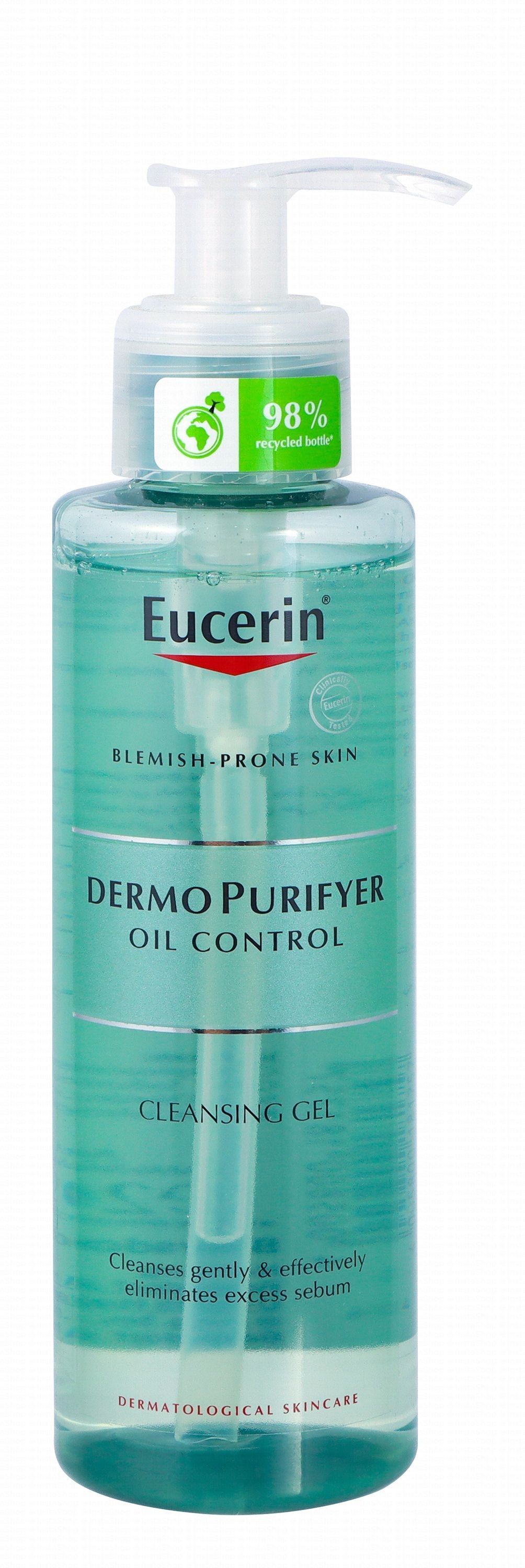 Eucerin DermoPurifyer Oil Control Facial Cleansing Gel for Blemish Prone Skin, 200ml - Makkah Pharmacy