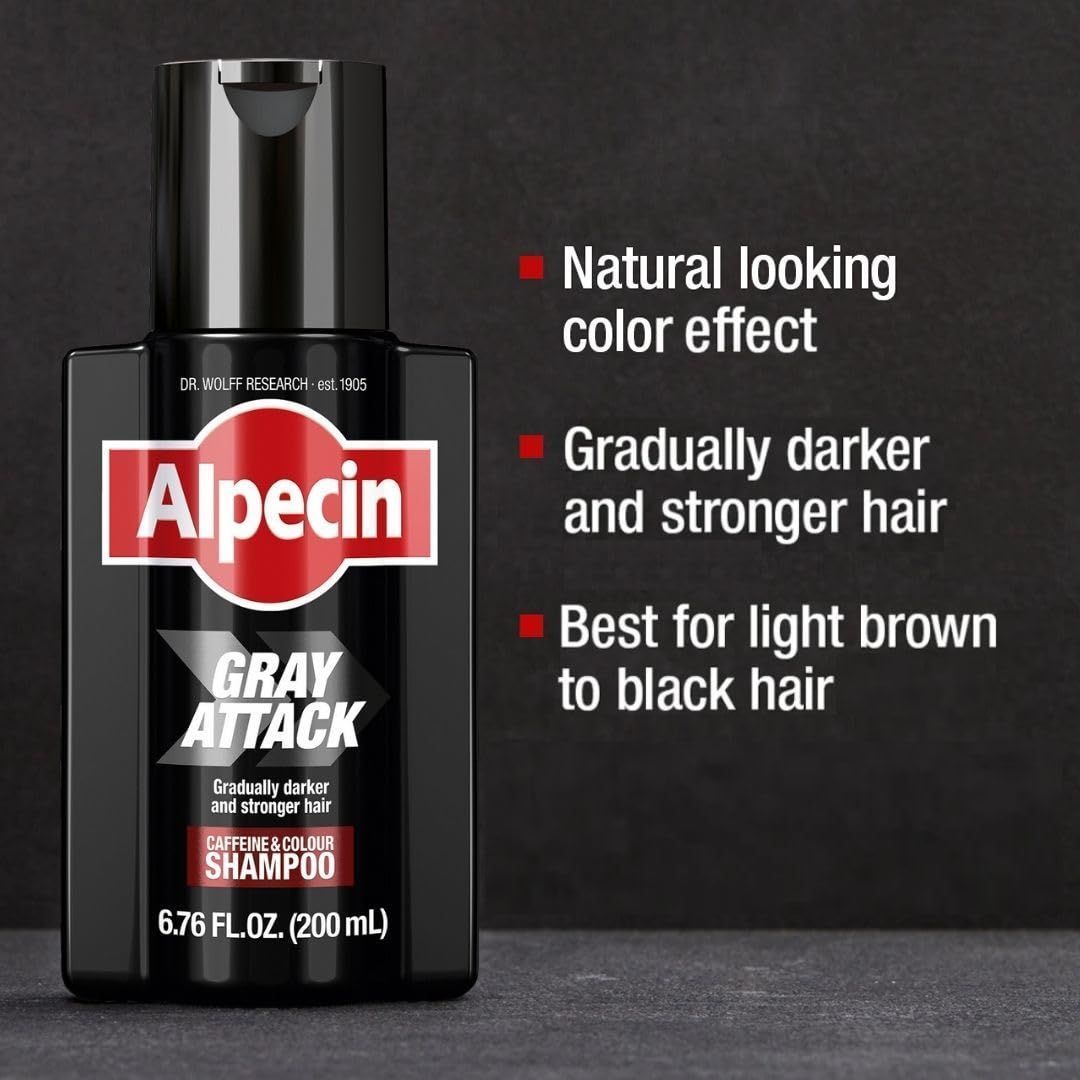 Alpecin Grey Attack Caffeine Shampoo, 200ml - Makkah Pharmacy