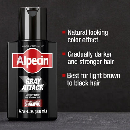 Alpecin Grey Attack Caffeine Shampoo, 200ml - Makkah Pharmacy