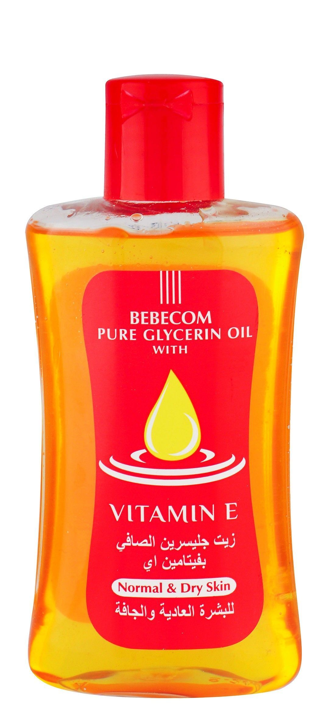 Bebecom Pure Glycerin Oil with Vitamin E for Normal & Dry Skin, 100ml - Makkah Pharmacy
