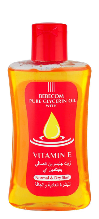 Bebecom Pure Glycerin Oil with Vitamin E for Normal & Dry Skin, 100ml - Makkah Pharmacy