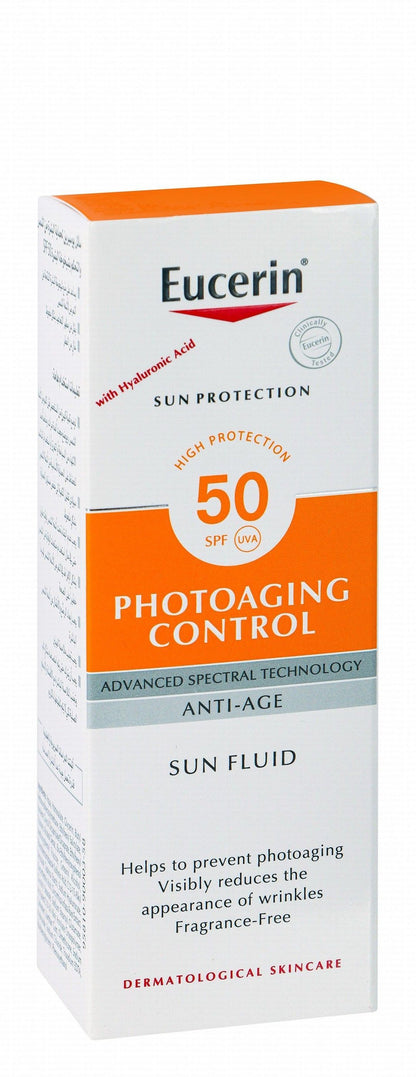 Eucerin Anti-Aging Sunscreen for All Skin Types SPF50, 50ml - Makkah Pharmacy