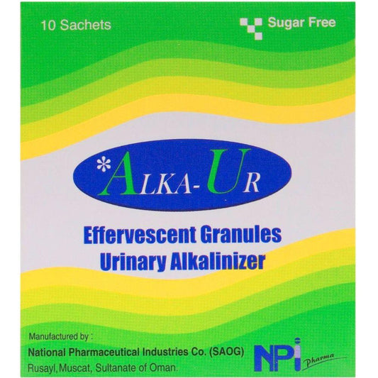 Alka-Ur Effervescent Granules Urinary Alkalinizer Sachets 10'S