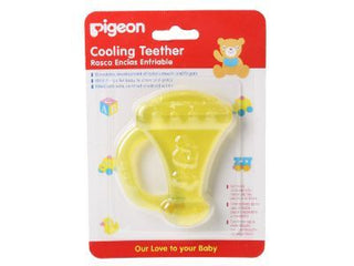 Pigeon Yellow Trumpet Shape Cooling Teether (4+ Months), 1 Piece