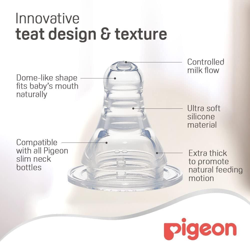 Pigeon Peristaltic Nursing Bottle Plastic with Handle, 240ml