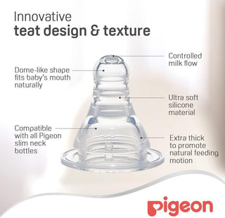 Pigeon Peristaltic Nursing Bottle Plastic with Handle, 240ml