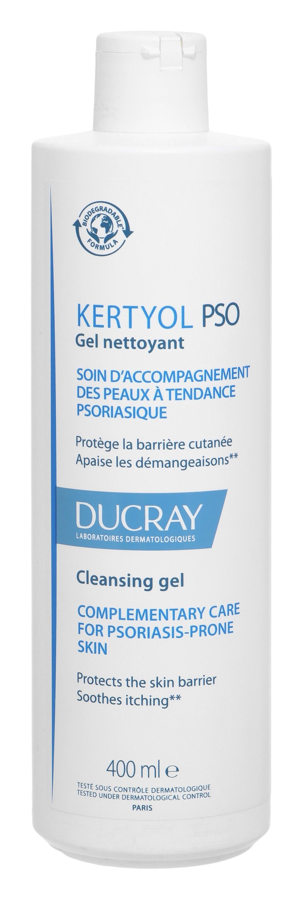 Ducray Kertyol PSO Face & Body Cleansing Gel for Psoriasis-Prone Skin, 400ml - Makkah Pharmacy