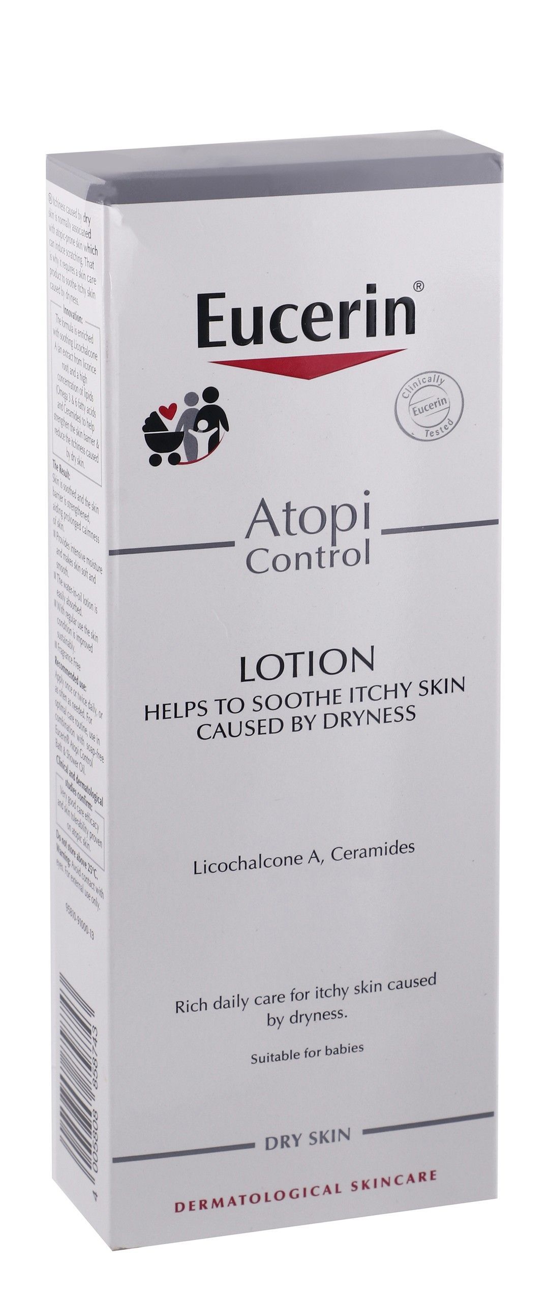 Eucerin Atopi Control Soothing, Anti-Itching & Anti-Dryness Body Lotion with Licochalcone A & Ceramides for Dry Skin, 250ml - Makkah Pharmacy