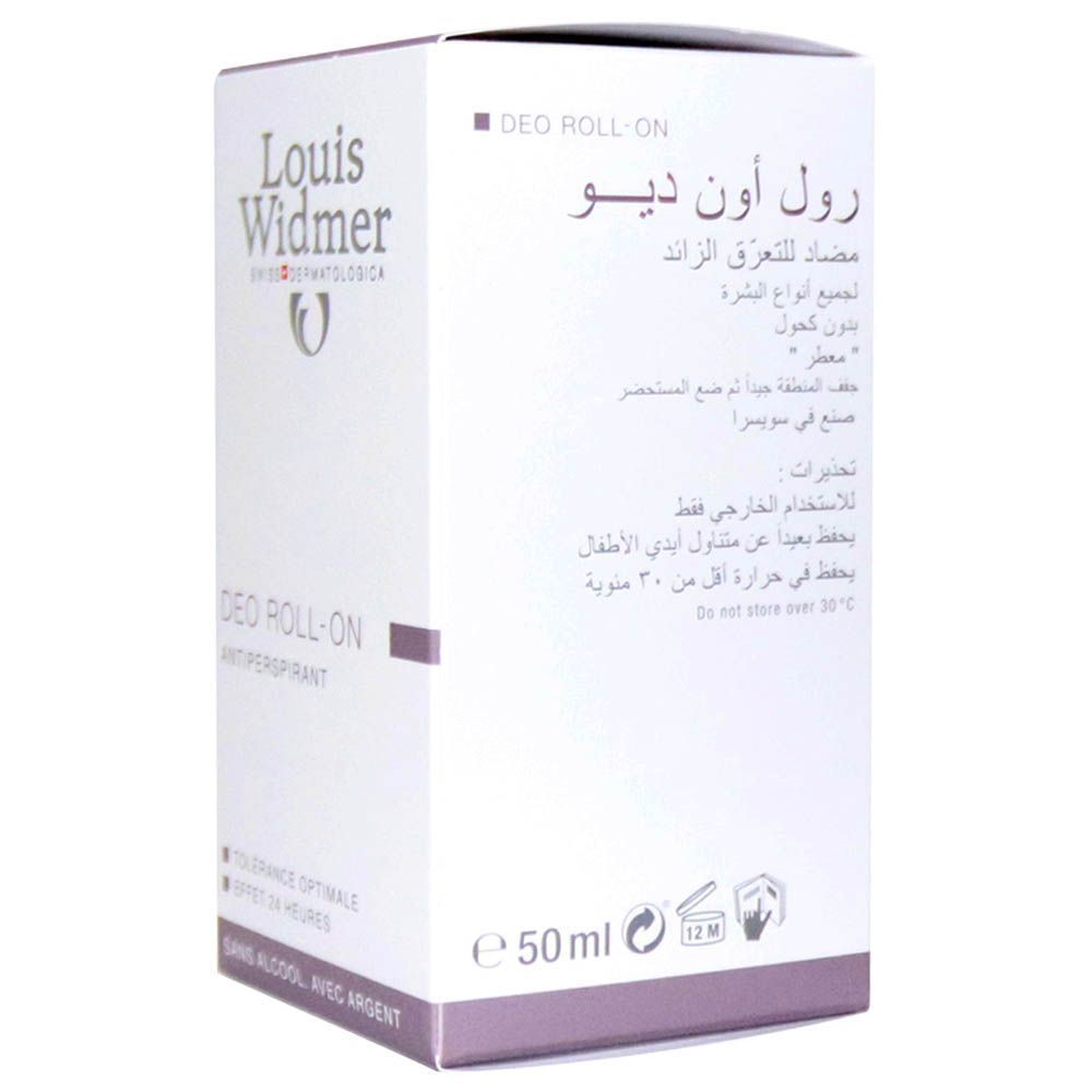 Louis Widmer Antiperspirant Roll-On Deodorant, 50ml - Makkah Pharmacy
