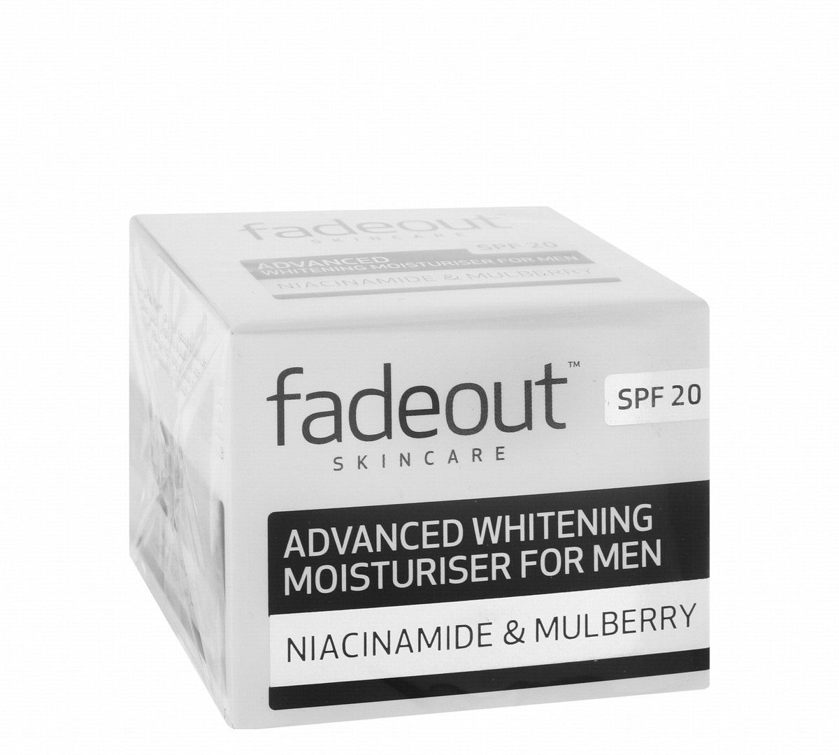 Fade Out Skincare Advanced Whitening Moisturizer for Men with Niacinamide & Mulberry SPF20, 50ml - Makkah Pharmacy