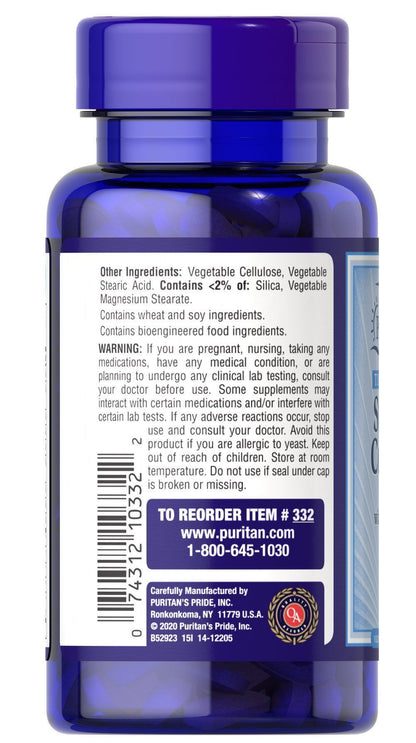 Puritan pride STRESS B COMPLEX with C-500 60 capsule - Makkah Pharmacy