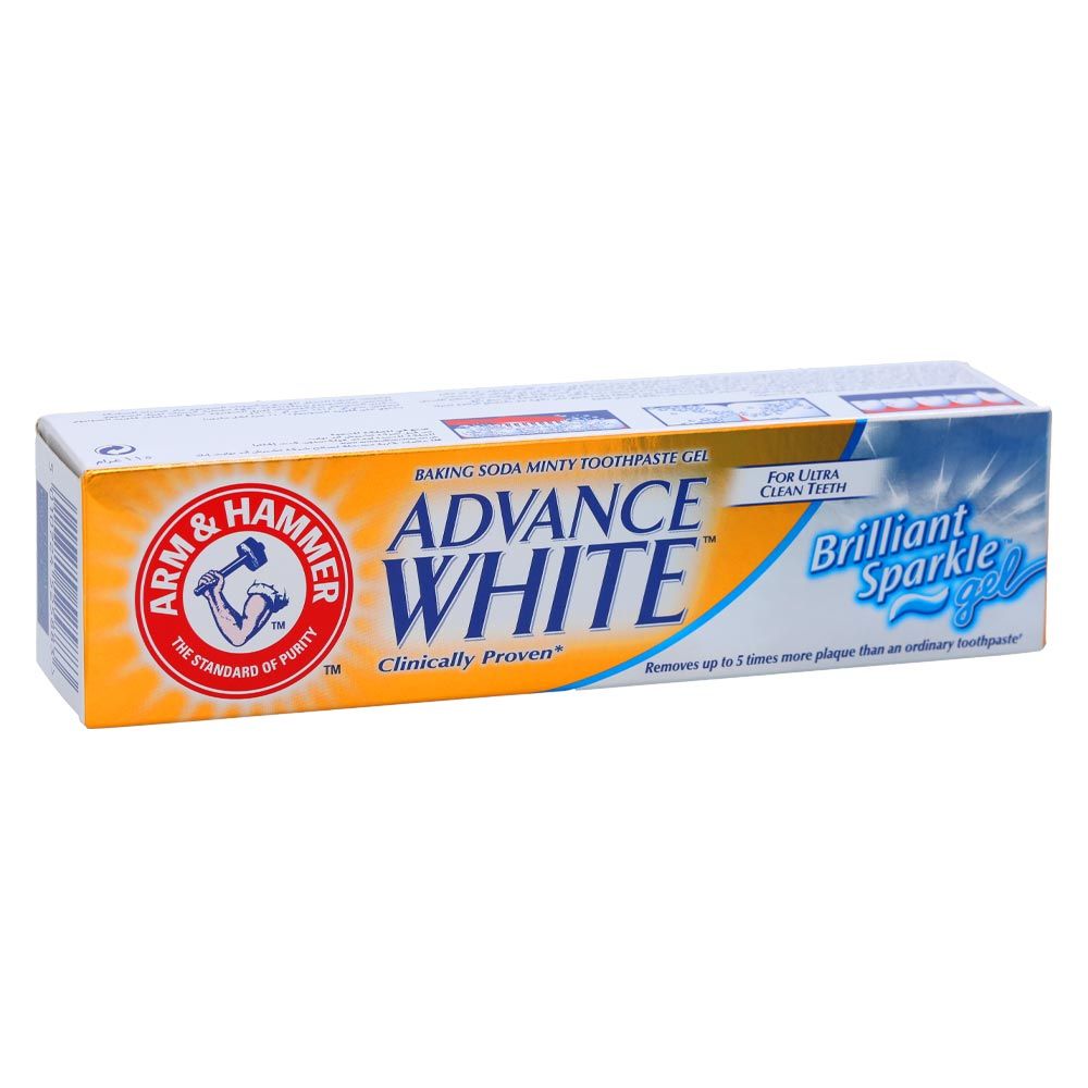 Arm & Hammer Advance White Brilliant Sparkle Gel Toothpaste, 115g - Makkah Pharmacy