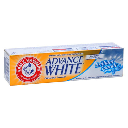Arm & Hammer Advance White Brilliant Sparkle Gel Toothpaste, 115g - Makkah Pharmacy