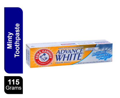 Arm & Hammer Advance White Brilliant Sparkle Gel Toothpaste, 115g - Makkah Pharmacy