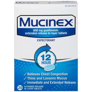 Mucinex Expectorant Extended-Release Bi-Layer Tablets 20s
