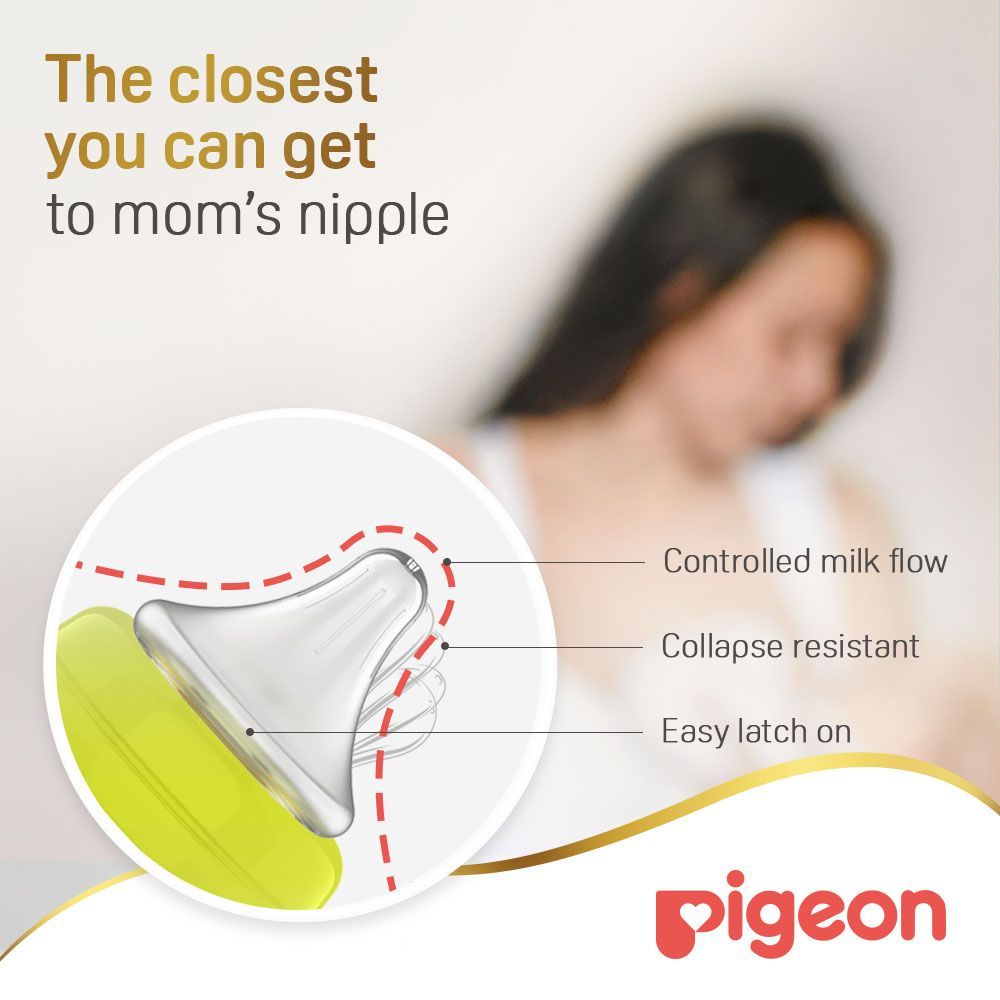 Pigeon Peristaltic Plus 240ml Nursing Bottle (3+ Months) - BPA free