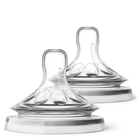 Philips Avent Scf044 / 27-2 - Natural Teats Fast Flow, 6M +, With 3 Holes, Size 4