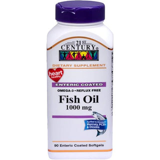 21st Century Omega-3 Fish Oil 1000mg E.C SG 90s