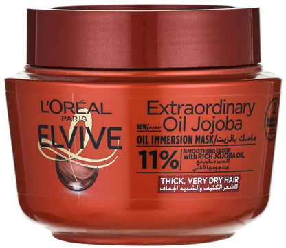L'Oreal Elvive Extraordinary Oil Replenishing Hair Mask with Jojoba Oil for Very Dry Hair, 300ml - Makkah Pharmacy
