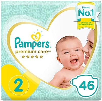 Pampers Premium Care Diapers, Size 2, 46 Count