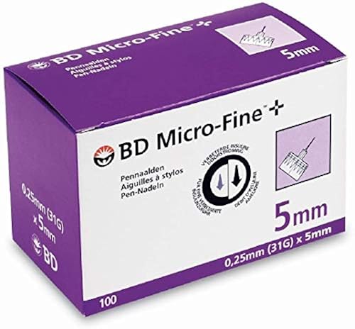 Bd Micro Fine Plus Penta Point 32G X 5Mm Pen Needles 100 Count