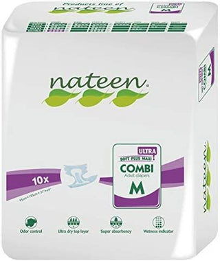 Nateen Adult Diaper Medium, 10 Count - Makkah Pharmacy