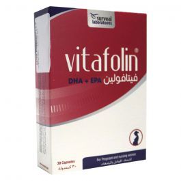 Vitafolin dha+epa cap 30s - Makkah Pharmacy