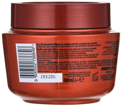 L'Oreal Elvive Extraordinary Oil Replenishing Hair Mask with Jojoba Oil for Very Dry Hair, 300ml - Makkah Pharmacy