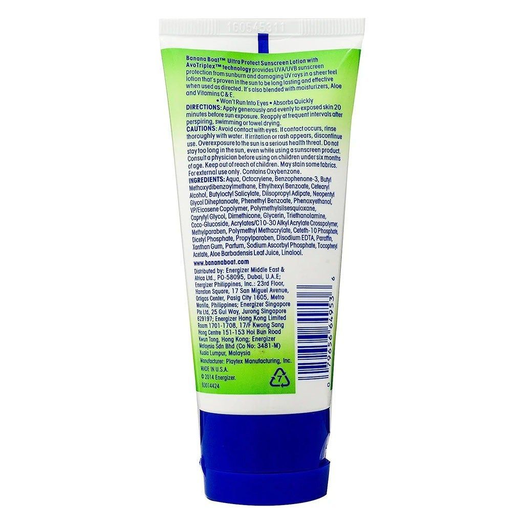 Banana Boat Ultra Protect Sunscreen Lotion SPF30, 90ml - Makkah Pharmacy