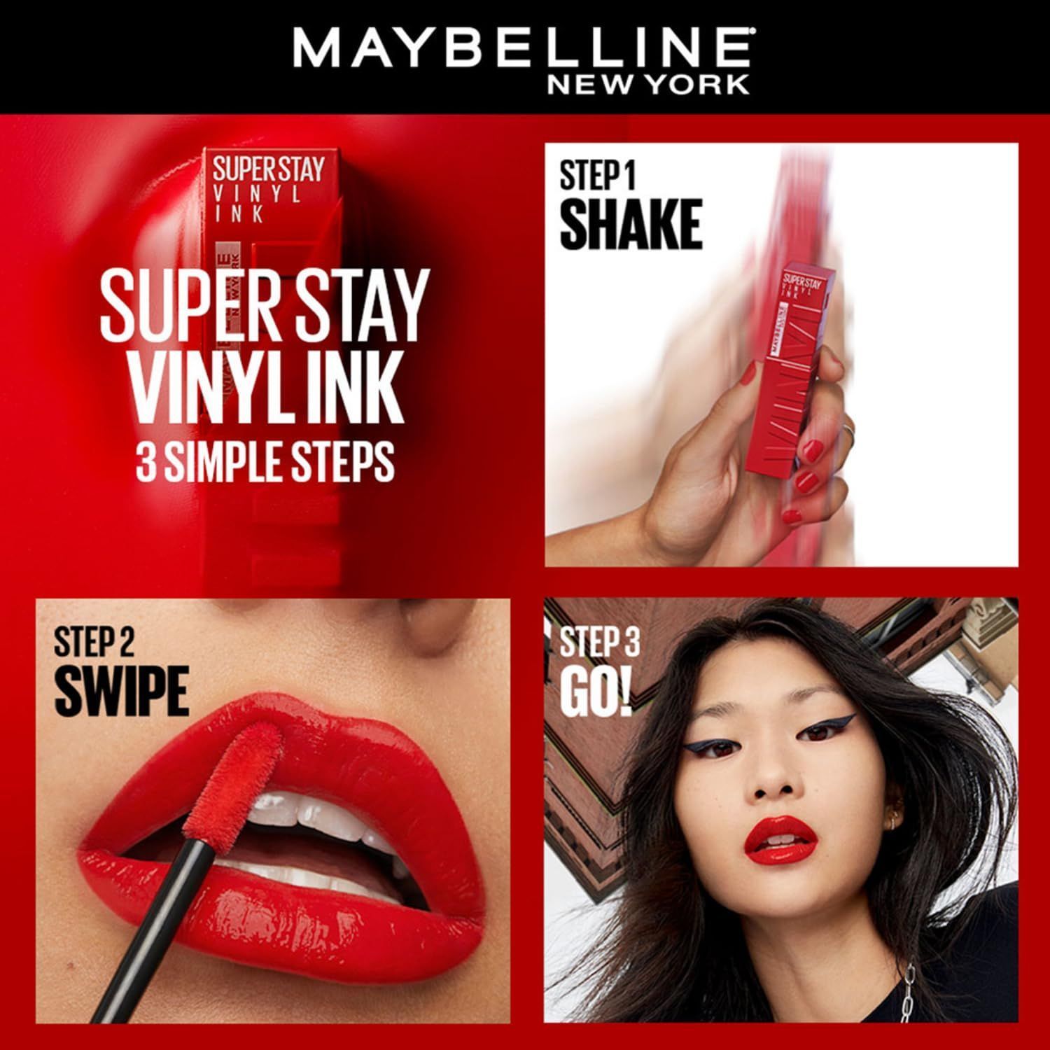 Maybelline Super Stay Vinyl Ink Liquid Lipstick Wicked 50, 1 Piece - Makkah Pharmacy