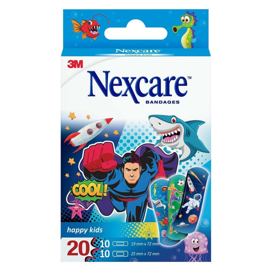 Nexcare Assorted Happy Kids Plasters, 20 Pieces - Makkah Pharmacy
