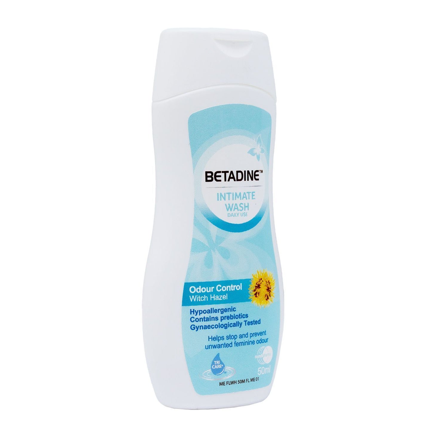 Betadine Odor Control Intimate Wash Liquid with Witch Hazel Extract for Women, 50ml - Makkah Pharmacy