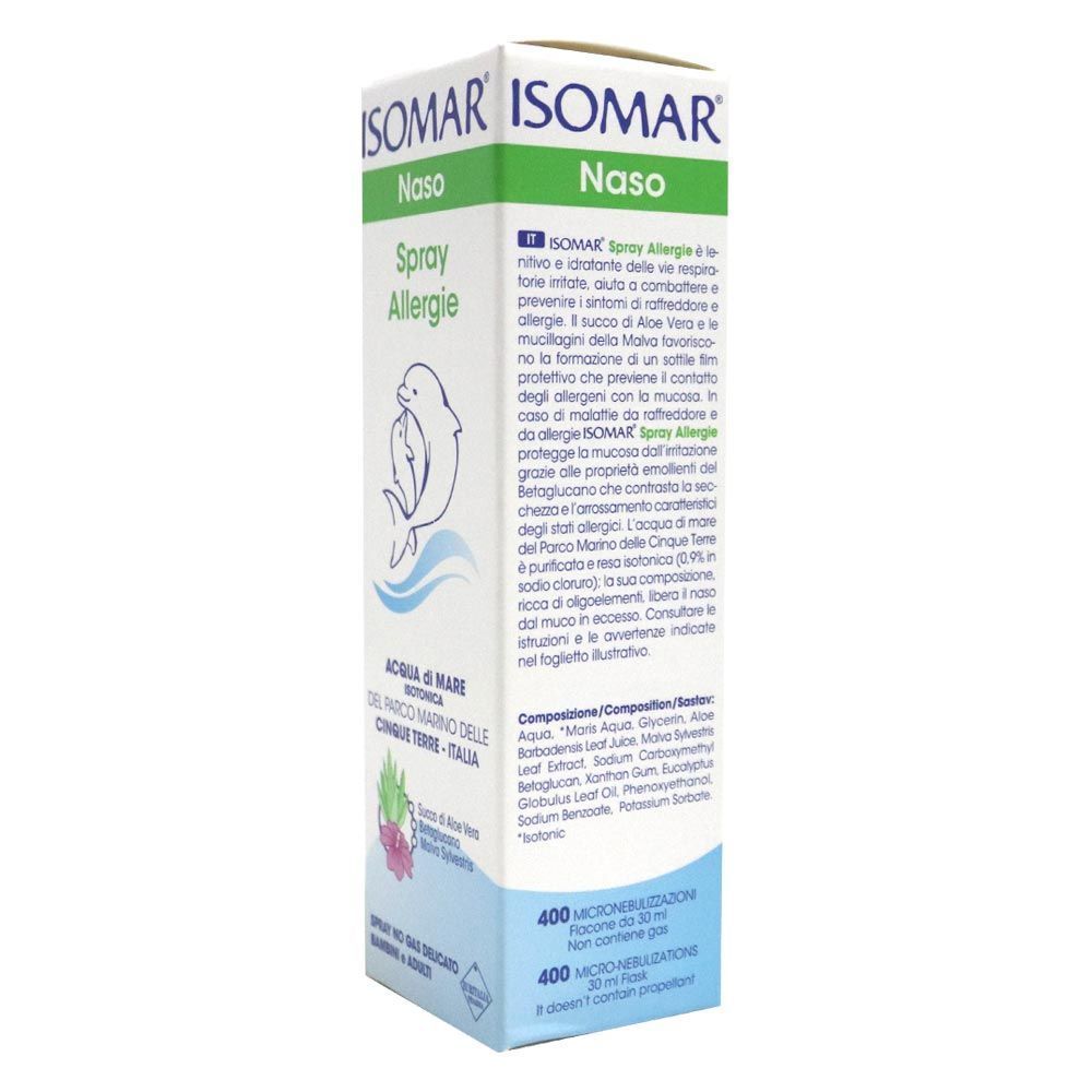 Isomar Nose Allergies Spray Isotonic Sea Water, 30ml - Makkah Pharmacy