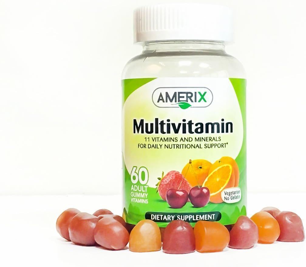 Amerix Multivitamin & Mineral Gummy Supplements Fruit Flavor, 60 Pieces - Makkah Pharmacy
